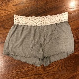 American Eagle Aerie gray sleep shorts small